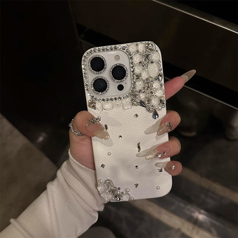 Luxury Diamond-encrusted Phone Case For Apple 16promax New IPhone14Pro Goddess Temperament High-end