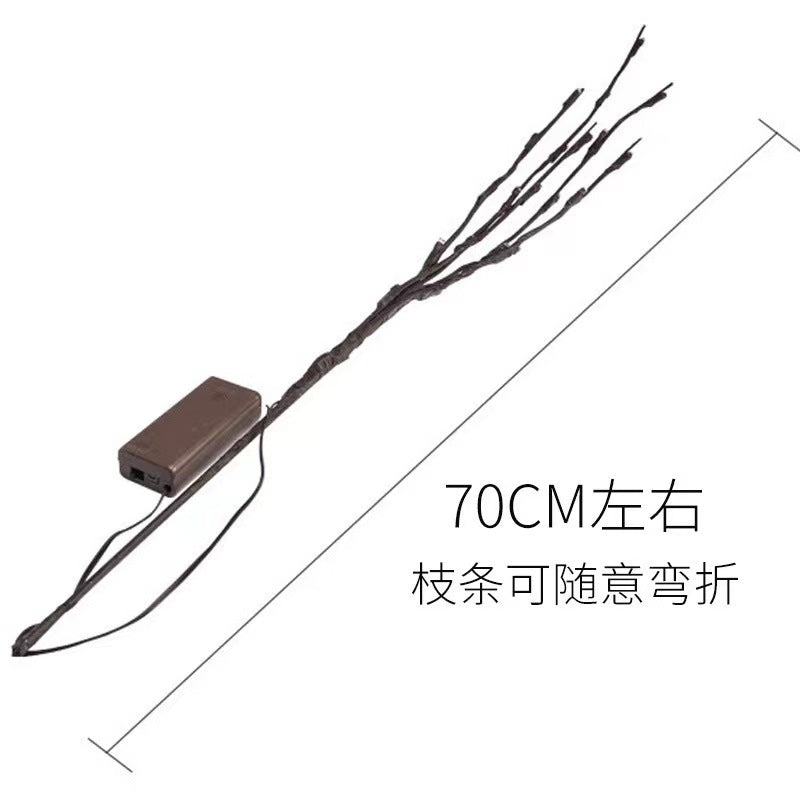 Simulation Branch Led Lights Creative Nightlight Clear Bar Homestay Decorative Light String Ins Nordic Room Bedroom Layout