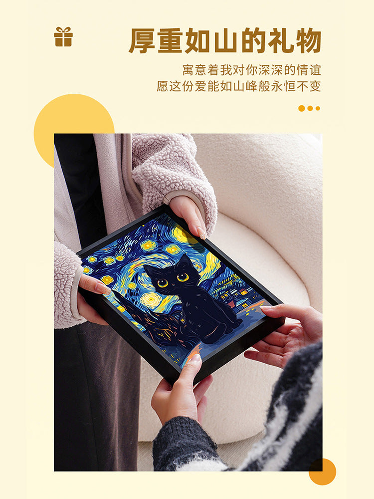 Cat Lighting Painting Bluetooth Audio Creative Birthday Gift Girl Sends Girlfriend Boyfriend Niche Practical Ritual Sense