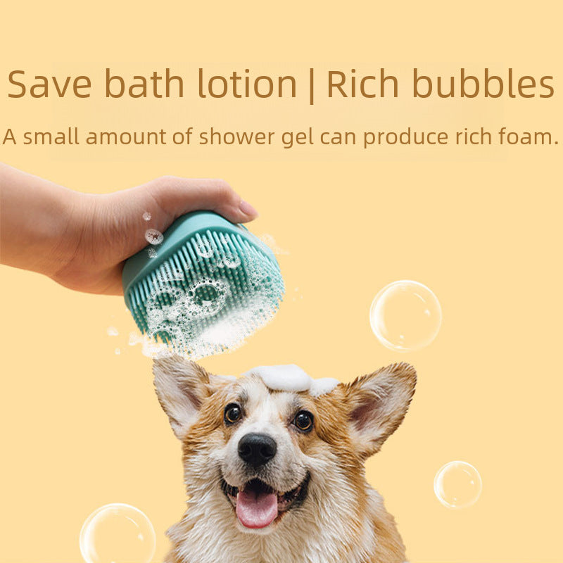 Silicone Bath Brush Soft Bath Brush Cat Dog Bath Brush Cleaning Soft Brush Multifunctional Pet Brush