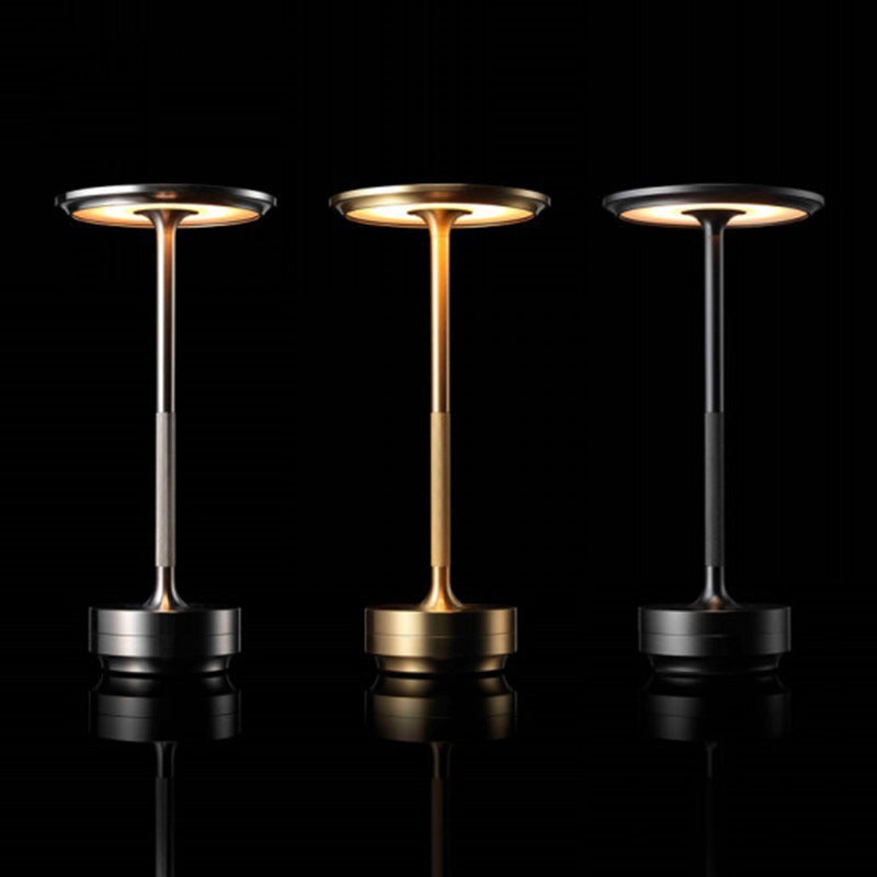 Cross-border Wholesale I-word Bar Clear Bar Atmosphere Lamp Charging Table Lamp Restaurant Table Lamp Nightlight Retro Simple Decoration