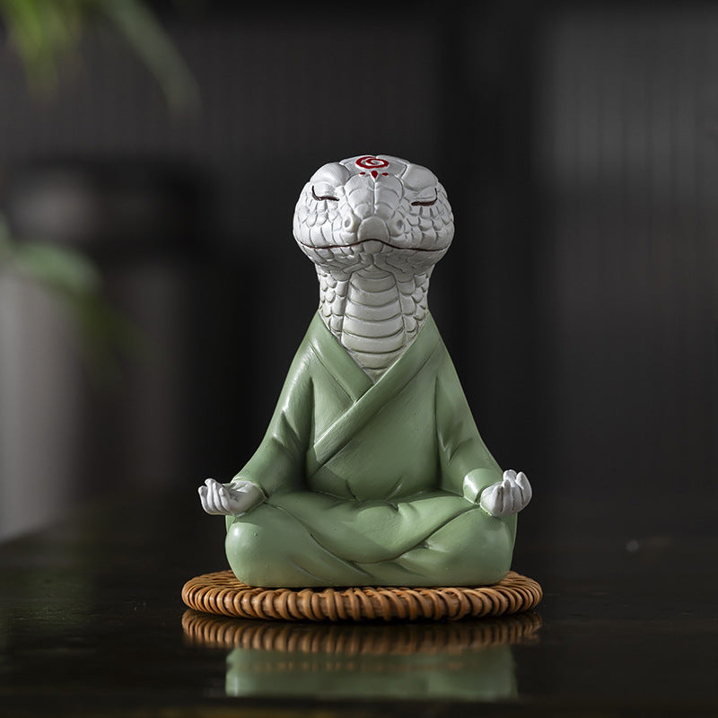 Source Factory On Behalf Of This Life Year Zen Snake Ornaments Desktop Fortune Car Decoration Gift Python Mascot