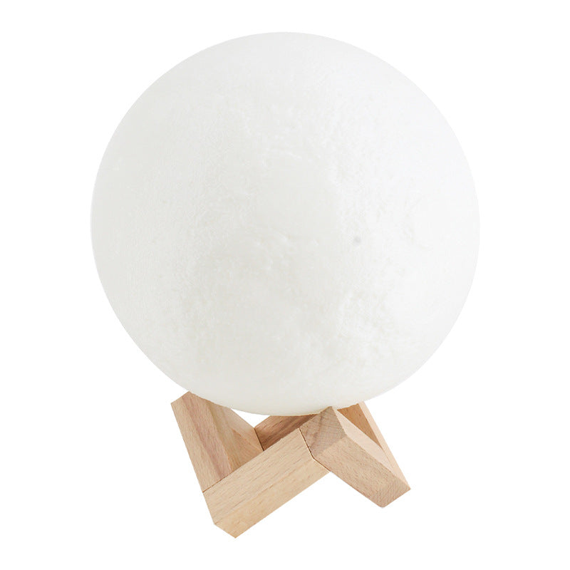 3D Moon Lamp Moon Lamp Plastic Hand-painted Creative Gift Starry Light Ornaments Home Living Room Bedroom Bedside Lamp