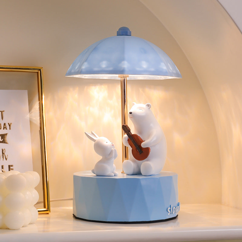 Cute Adorable Table Lamp LED Students Learning Desktop Writing Lamp Powder Girl Nightlight Bedroom Dormitory Bedside Lamp