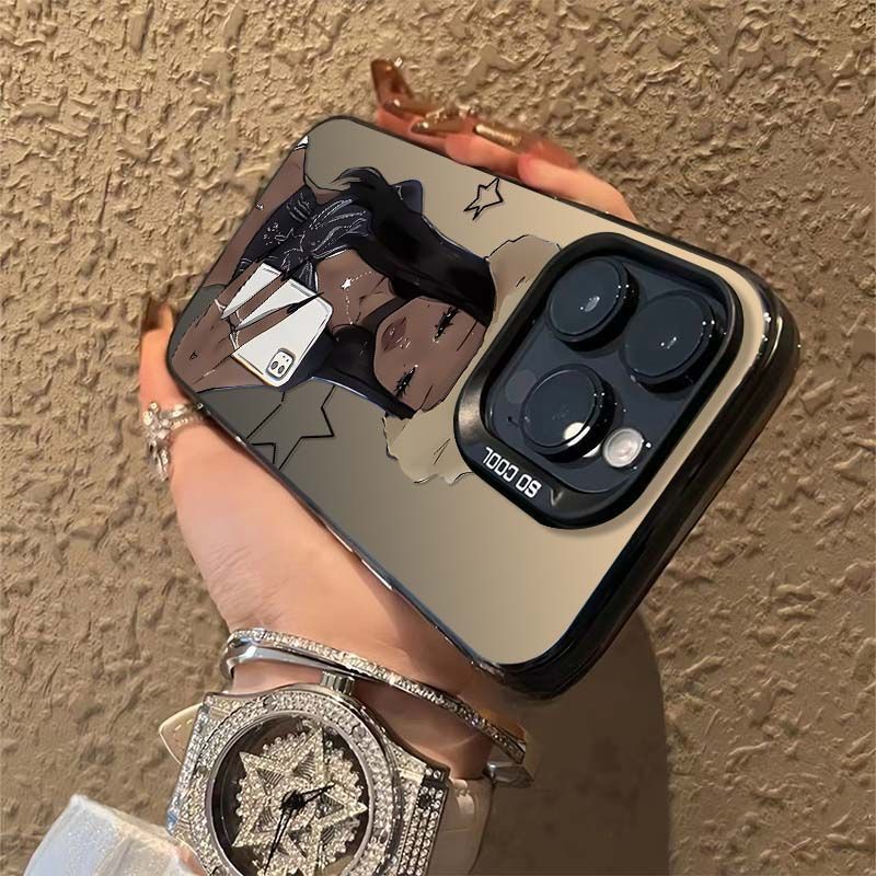 Fashion Spice Girls For Apple 16Promax Mobile Phone Shell Personality Yuan Gas Shell IPhone15/14/13 Text 12