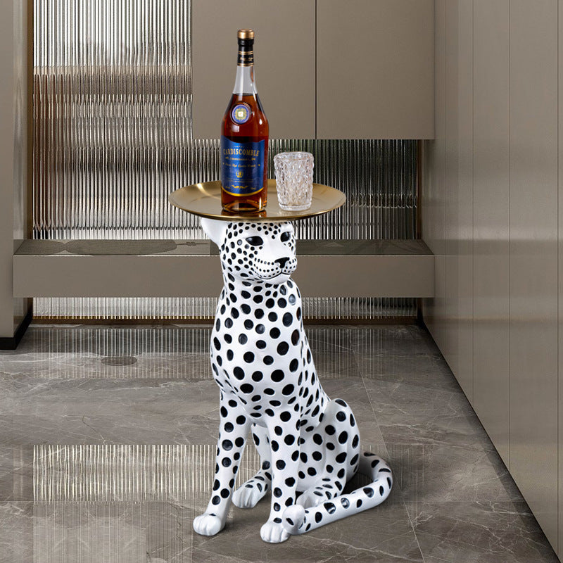 Creative Leopard Floor Decoration Large Storage Tray Living Room Entrance Sofa Next To The Decoration Housewarming Gift