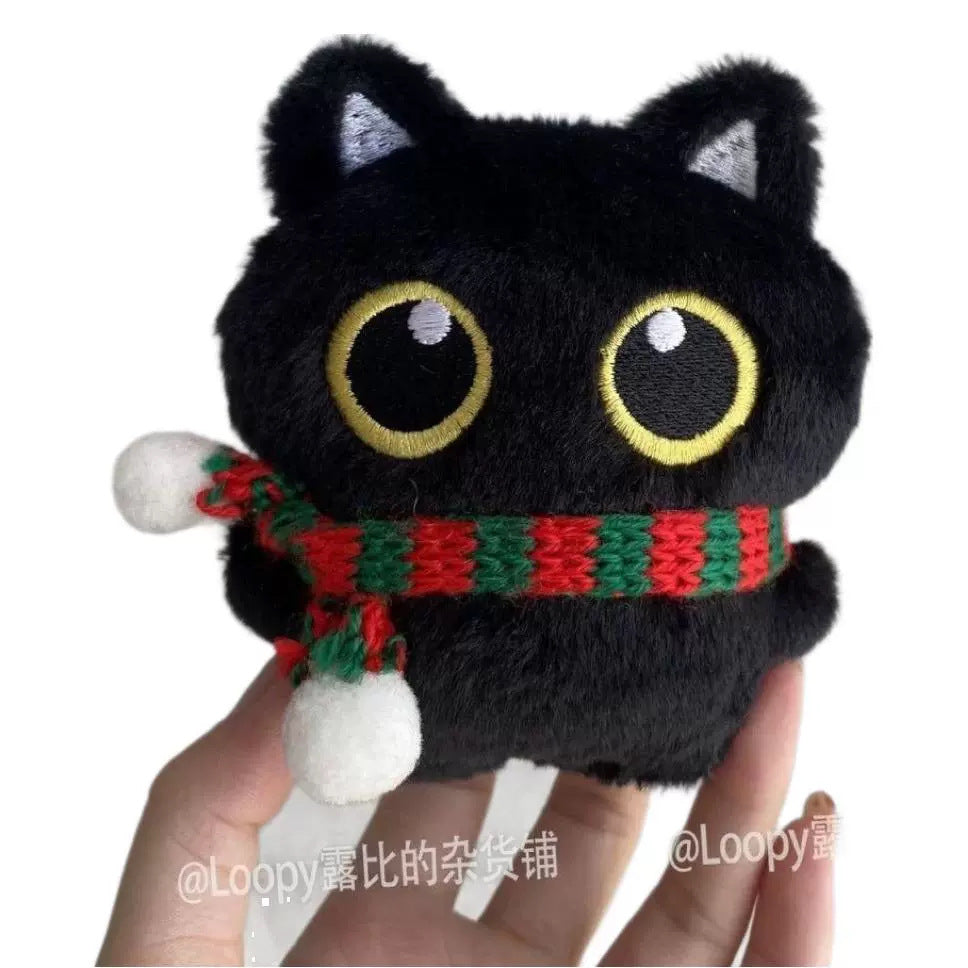 New Black Cat Doll Plush Doll Pendant Cute Cat Baby Bag Pendant Couple Gift Ins Student Gift