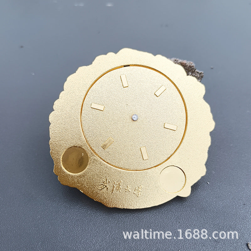 New Wuhan University Rotary Refrigerator Stickers Cherry Blossom Paint Metal Gift Magnetic Refrigerator Stickers Crafts