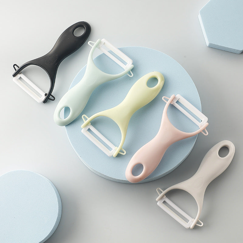 Ceramic Peeler Peeling Peeler Planer Household Potato Apple Vegetable Peeling Scraper Melon Planer Gift Printing