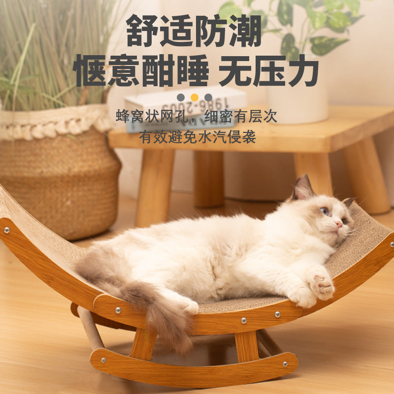 Cat Cat Scratch Board Shaker Sofa Durable Non-chip Corrugated Paper Large Grinding Claw Relieving Stuffy Self-Hi Toys Wholesale