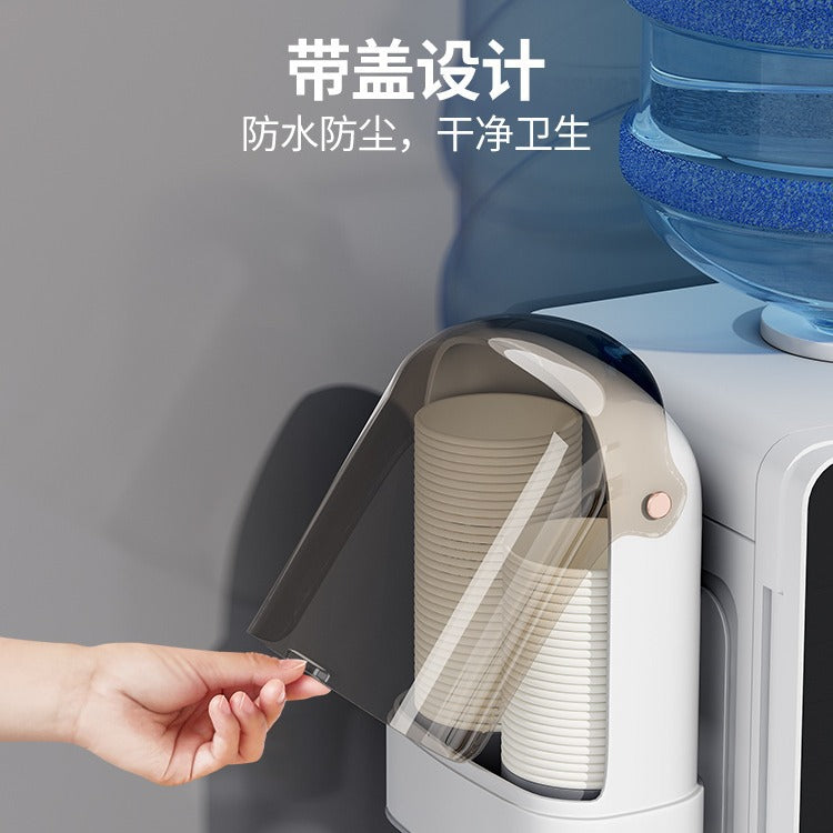 Disposable Cup Picker Household Wall-mounted Paper Cup Picker Rack Dust-proof Punch-free Cup Storage Rack