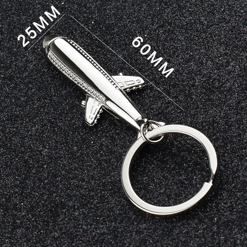 Creative Aircraft Model Key Chain Pendant Imitation J-20 Aircraft Model Key Chain Metal Aircraft Lettering Small Gift