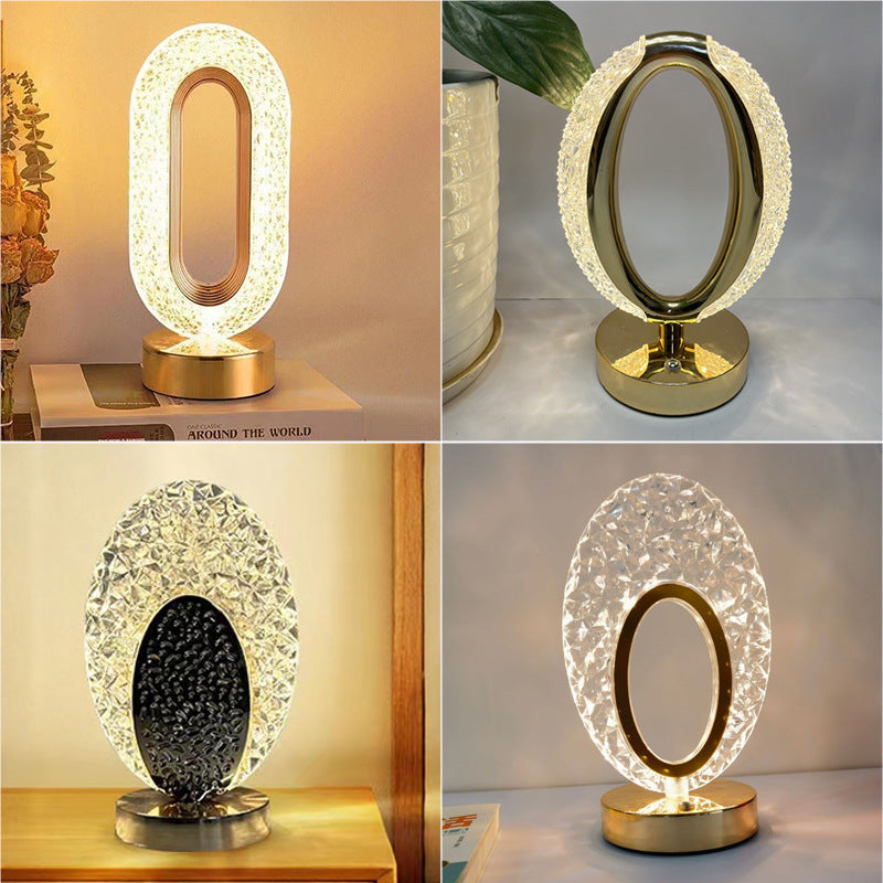 Star And Moon Table Lamp Cross-border Creative Romantic Bedroom Decoration Bedside Ornaments Bar Charging Atmosphere Night Light