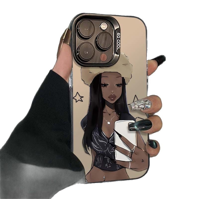 Fashion Spice Girls For Apple 16Promax Mobile Phone Shell Personality Yuan Gas Shell IPhone15/14/13 Text 12