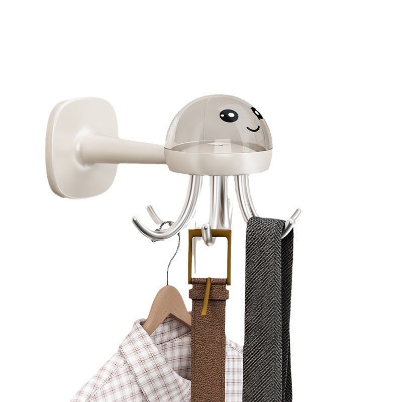 Six-Claw Hook Kitchen Rotatable Wall-mounted Octopus Hook Household Storage Hook Bathroom Toilet Sticky Hook