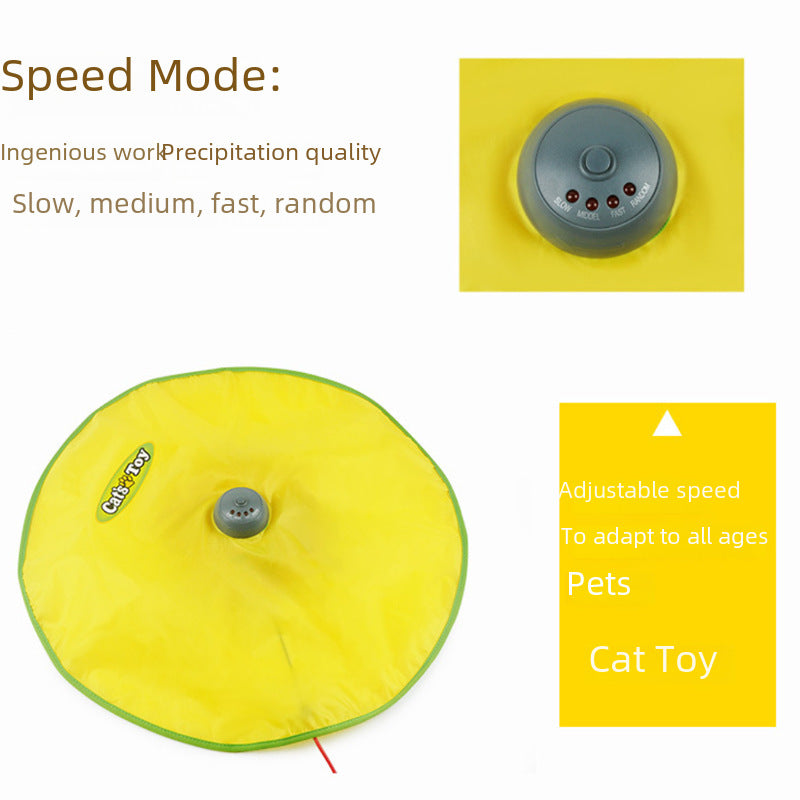 Cross-border Electric Cat Toy Four-speed Speed Cat Turntable Automatic Rotating Cat Supplies Free Hands Pet Toys