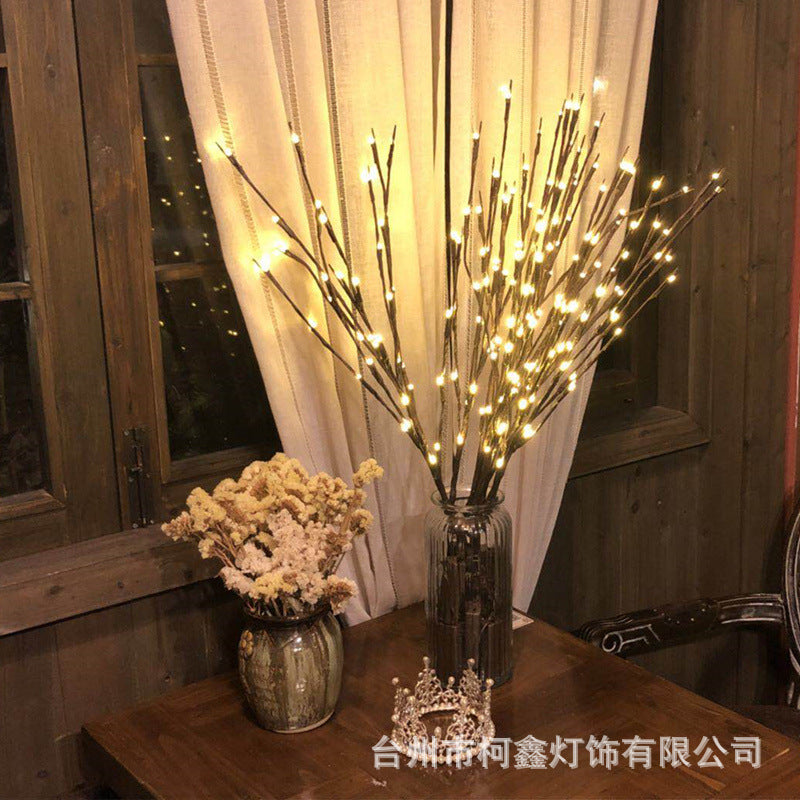Simulation Branch Led Lights Creative Nightlight Clear Bar Homestay Decorative Light String Ins Nordic Room Bedroom Layout