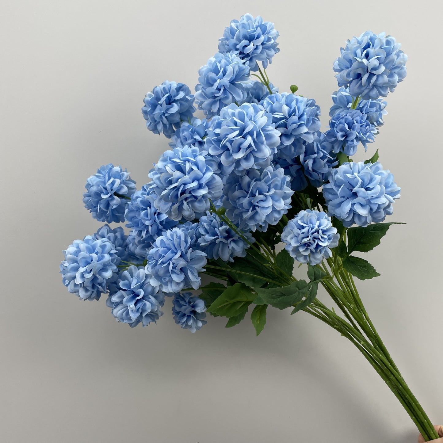 Wedding Flower Art Wedding Auditorium Background Decorative Flower Haze Blue Flower Rose Peony Simulation Flower Living Room Decoration