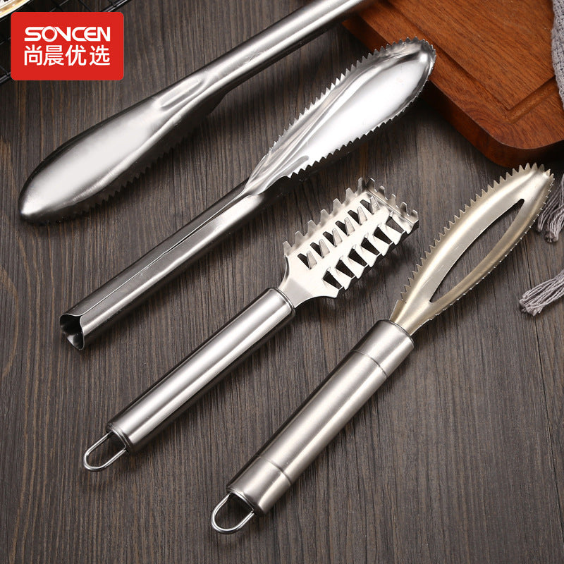 Fish Scale Device Manufacturers Wholesale Stall Products Creative Kitchen Tools Home Hotel Labor-saving Manual Thickening Fish Scale Planing