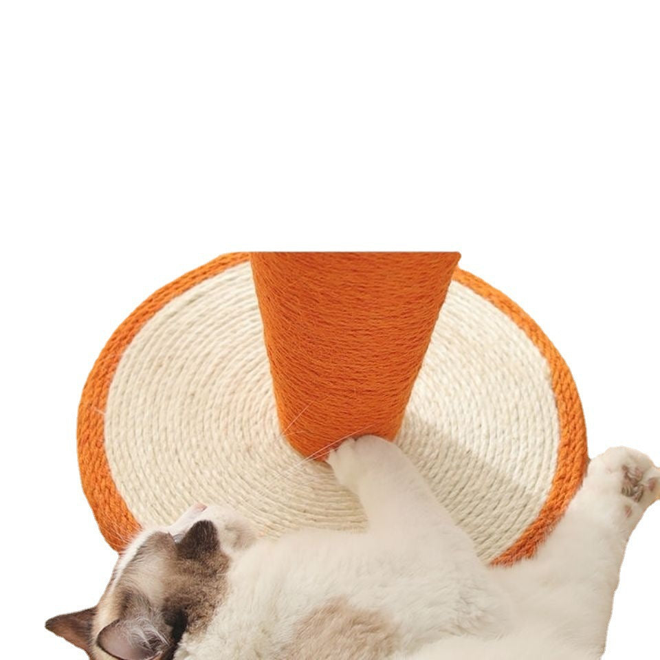 Carrot Cat Scratching Board Sisal Rope Vertical Cat Supplies Cat Scratching Post Claw Board Non-shedding Claw Grinding Special Large Size