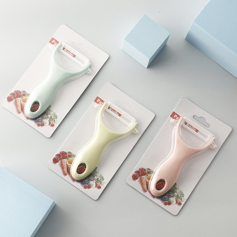 Ceramic Peeler Peeling Peeler Planer Household Potato Apple Vegetable Peeling Scraper Melon Planer Gift Printing