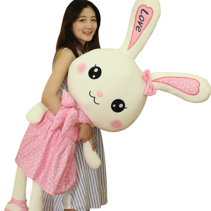 Rabbit Doll Large Plush Toy Girls Bed Sleeping Rag Doll Super Soft Doll Cute Birthday Gift
