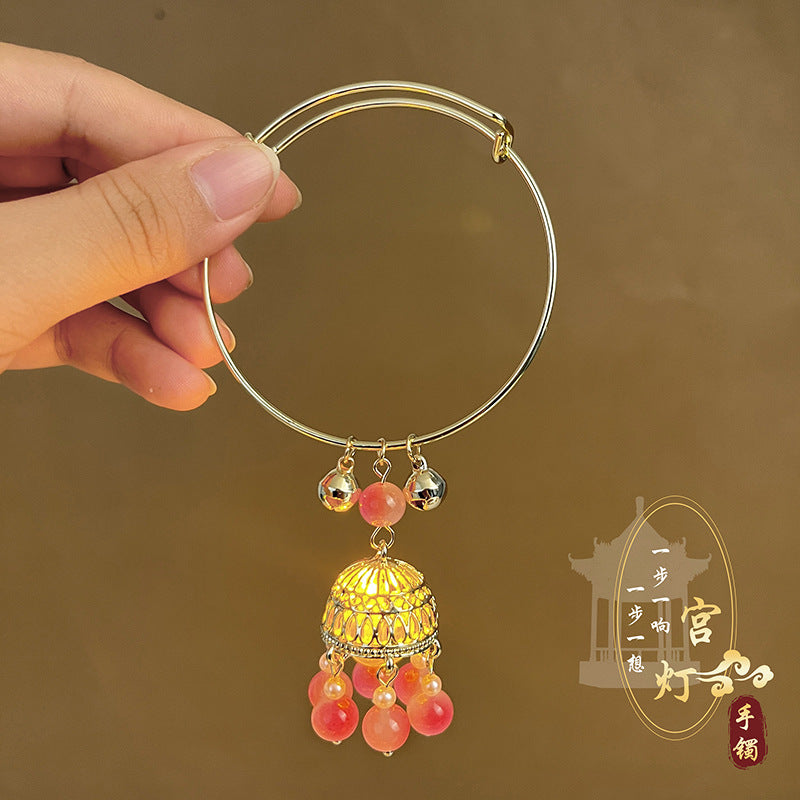 Antique Bracelet Tassel Luminous Lantern Bracelet Palace Fairy Bracelet Daily Temperament All-match Headwear For Women