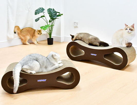 Super Large Multi-size Cat Scratch Board 8-shaped Corrugated Paper Cat Scratch Board Claw Grinding Toy Cat Supplies Pet Furniture