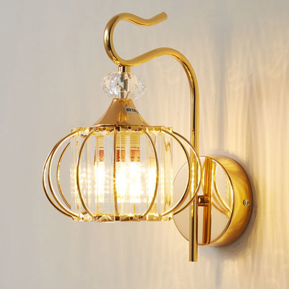 Bedroom Bedside Crystal Wall Lamp Living Room Wall Lamp