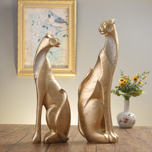 Independent Best-selling Design Manufacturers Wholesale Logo Nordic European Tiger Leopard Animal Ornaments Home Office Decorations