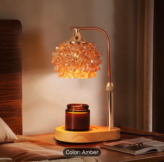 Cross-border Home Aromatherapy Lamp Non-fire Melting Wax Lamp French Retro Bedroom Decoration Expanding Fragrance Melting Candle Lamp Creative Bedside Lamp