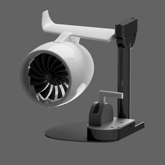 Turbofan Modeling Equipped With Fan Humidifying Red Desktop Spray Plug-in Tail Flame New Creative Desktop Turbofan