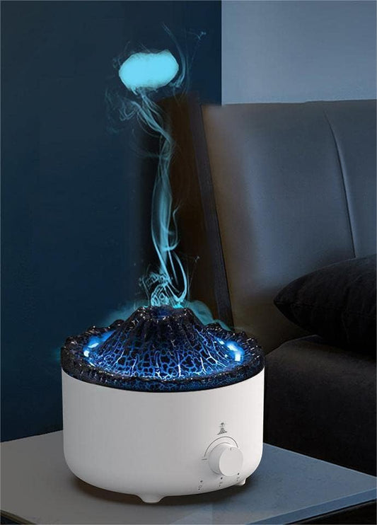 New Volcanic Lava Aromatherapy Machine Home Desktop Flame Humidifier Advanced Sense Simulation Flame Aromatherapy Machine Cross Border
