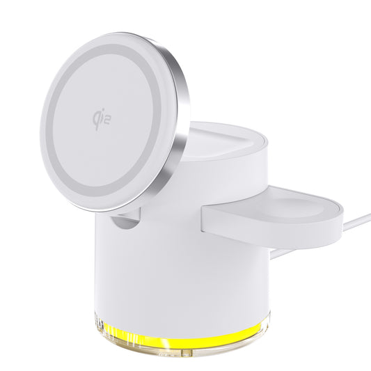 New Qi2 Magnetic Three-in-One Wireless Charger Folding Three-in-One Wireless Charger For Apple 15 Charger