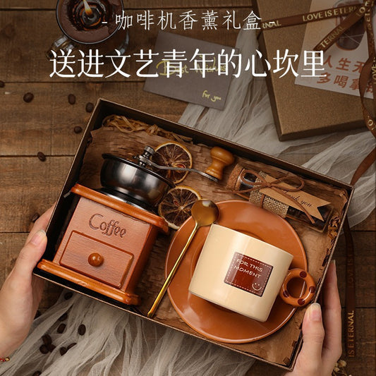 Teacher's Day Send Teacher Hand Grinding Coffee Machine Gift Box Birthday Gift Girl Send Best Friend Practical High Sense Boy