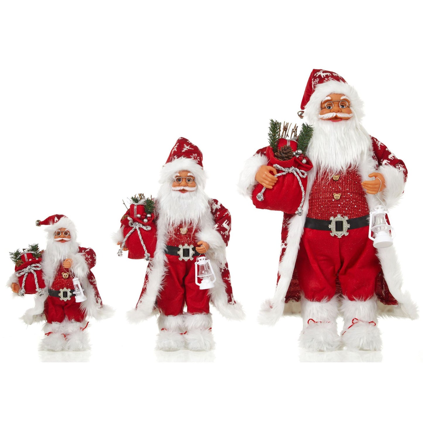 Xintean Santa Claus New 30/45/60cm Christmas Doll Ornaments Standing Doll Christmas Decorations