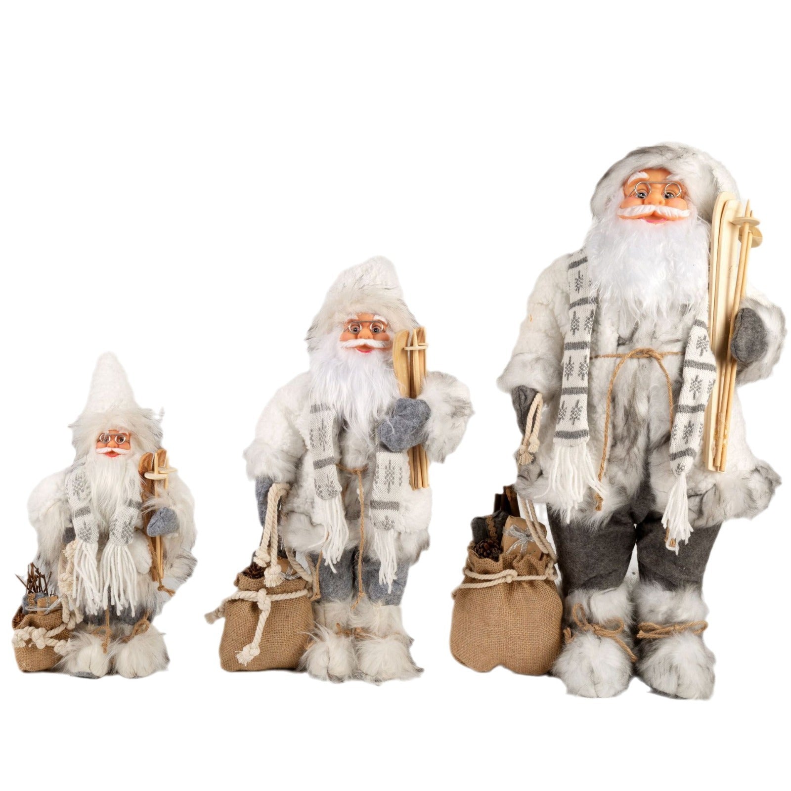Xintian Nordic-Style White Santa Claus Ornament Skateboard Christmas Figurine Gift Amazon Cross-Border Cartoon