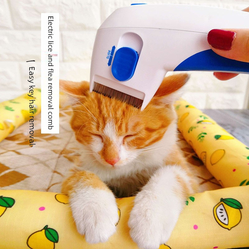 Pet Electric Lice Remover Flea Cleaning Brush Comb Hair Comb Dog Lice Catcher Cross-border Dedicated Flea Doctor