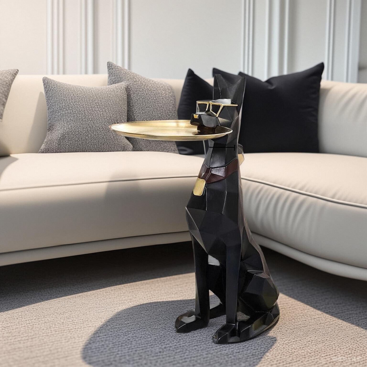 Living Room Ornaments Violence Bear Internet Celebrity Landing Large Dog Light Luxury Entrance Art Advanced Sense Niche Home Decorations