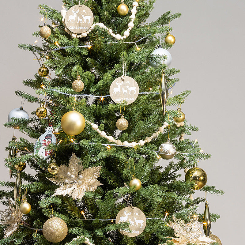 New Cross-Border New Christmas Tree Pe Mixed New Material Flame Retardant Large Encrypted Pvc Package Christmas Ornaments
