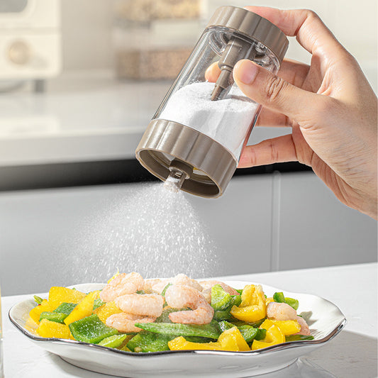 Quantitative Salt Jar Seasoning Jar Control Salt Bottle MSG Seasoning Box Household Kitchen Condiment Container Metering Salt Spreader