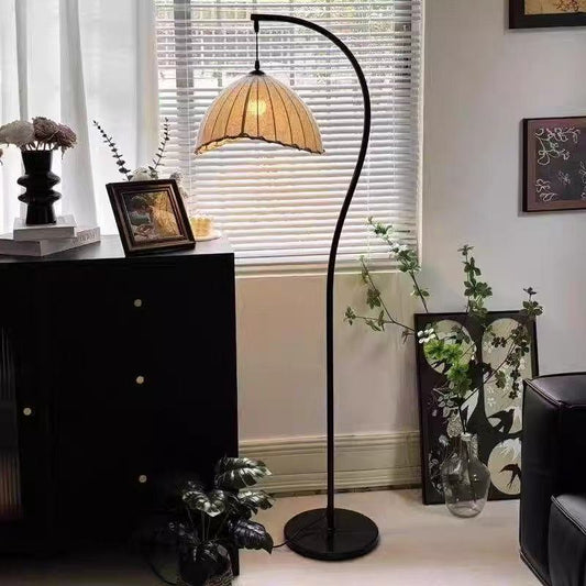 Middle Ancient Style Fishing Floor Lamp Living Room Sofa Bedroom Atmosphere Retro Study Corner Vertical Table Lamp