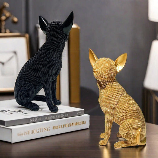 Scandinavian Accessible Luxury Style Chihuahua Crafts Home Living Room New Ornaments Wine Cabinet Entrance Decorations Gifts