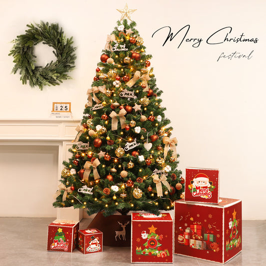 2025 New Christmas Tree Living Room Home Christmas Scene Arrangement Handmade Decorations Ornaments Package Small Gifts