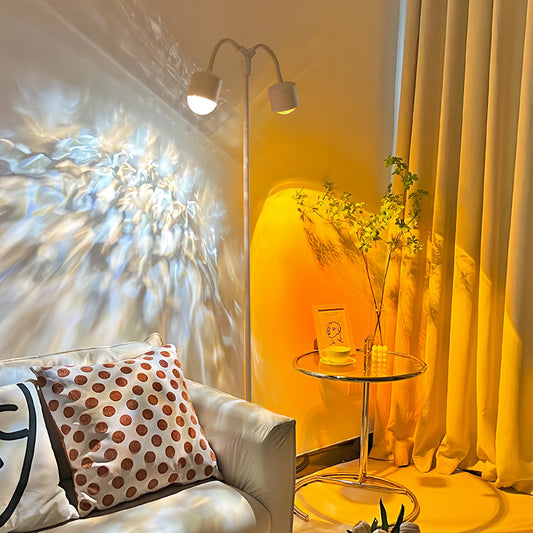 Dynamic Water Ripple Floor Lamp Photography Live Atmosphere Sunset Lamp Bedroom Living Room Decoration Advanced Sunset Lamp