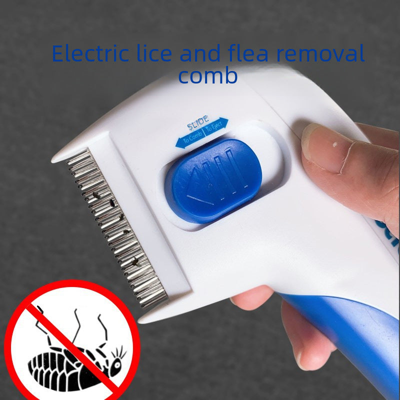 Pet Electric Lice Remover Flea Cleaning Brush Comb Hair Comb Dog Lice Catcher Cross-border Dedicated Flea Doctor