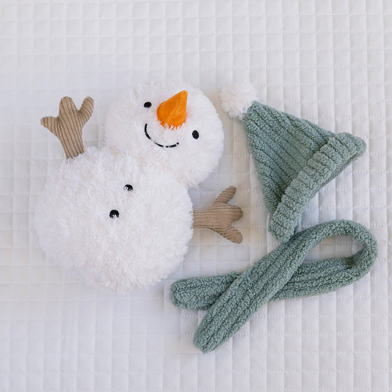 Cross-border Cute Sami Snowman Plush Toy Soft Doll Doll Small Pillow Home Decoration Christmas Gift