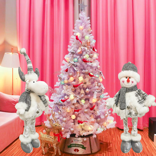 Ready Stock Christmas Decorations Christmas Gift Ornaments Christmas Retractable Dolls Snowman Deer Ornaments Wholesale