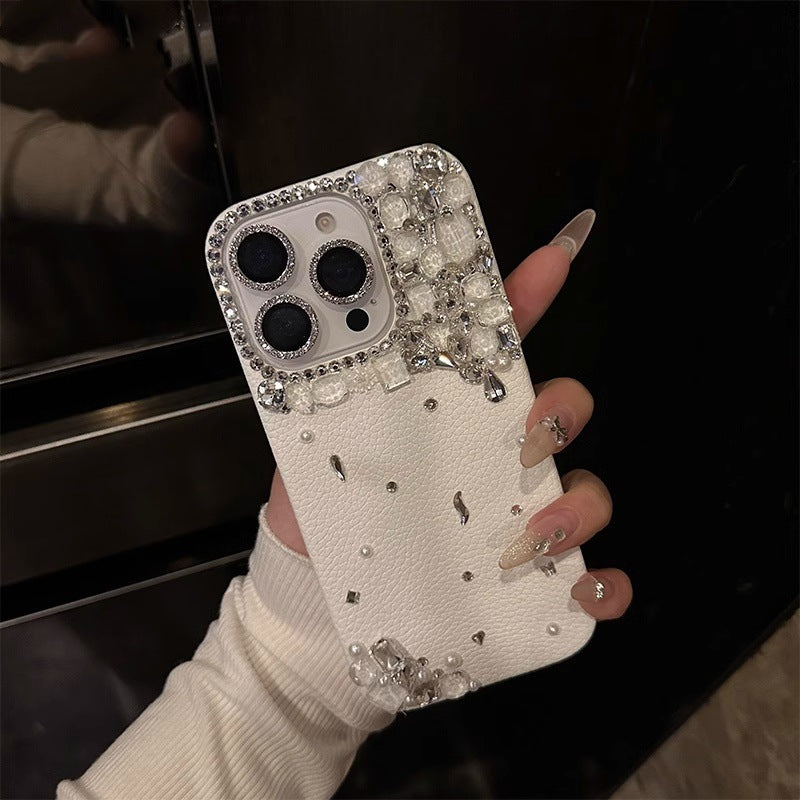 Luxury Diamond-encrusted Phone Case For Apple 16promax New IPhone14Pro Goddess Temperament High-end