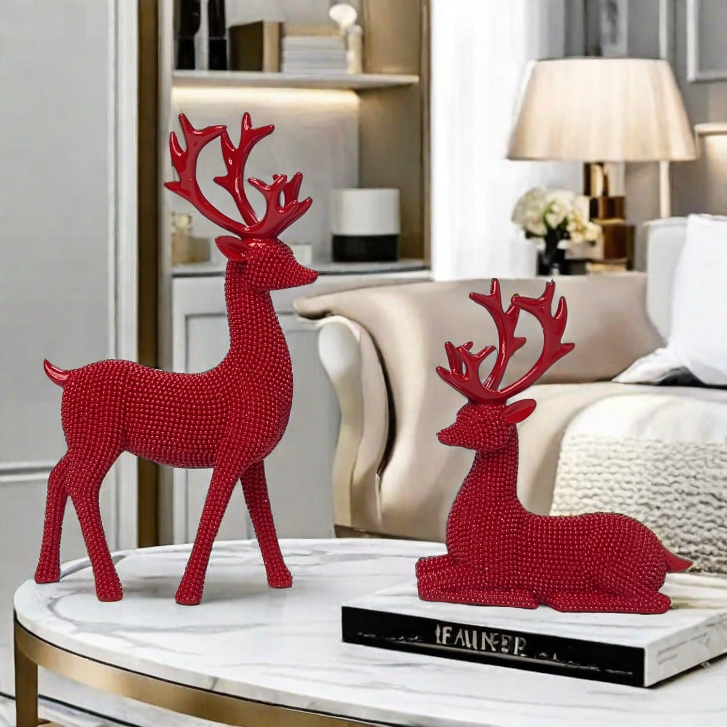 Cross-Border Amazon New Product European Modern Simple Christmas Node Beads Elk Party Decoration Wholesale Creative